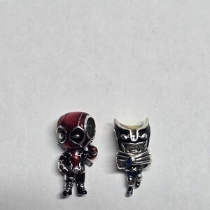 S925 silver Deadpool and Wolverine Bracelet charm